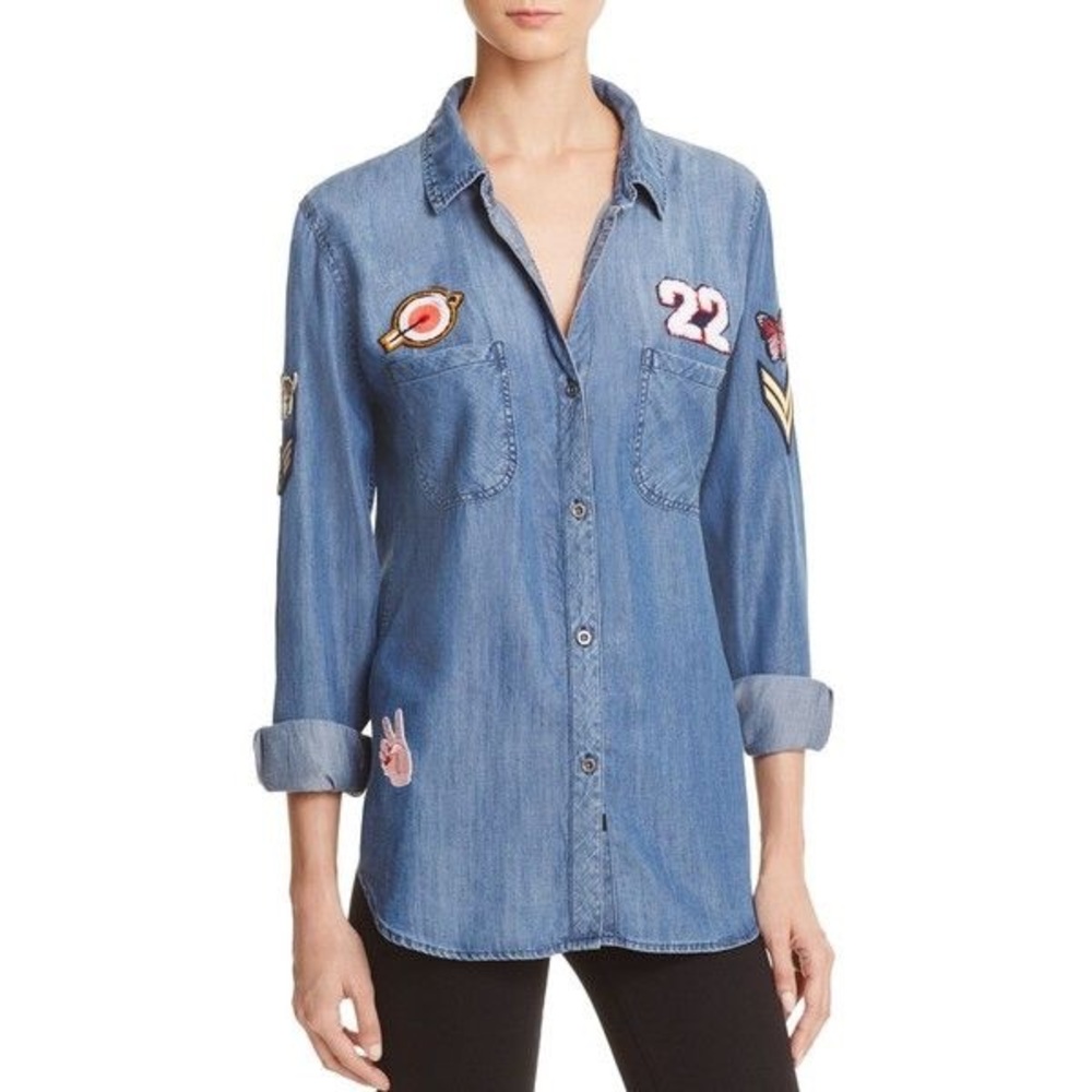 Rails blue shirt with patch